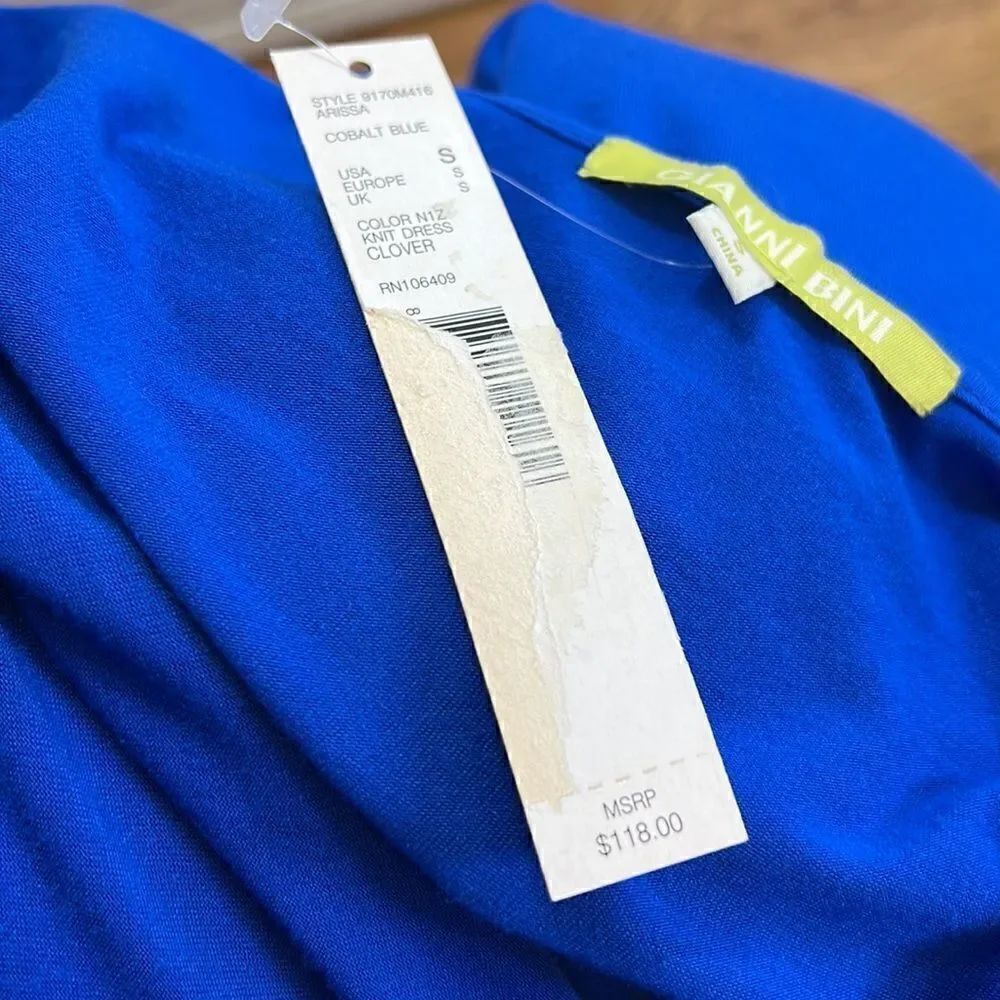 Gianni Bini Royal Blue Dress Small NWT - Picture 8 of 8